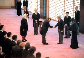 Foreign envoys offer condolences to emperor, empress